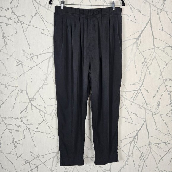 Lululemon Black 100% Tencel Can You Fell The Pleat Ankle Pants - Picture 2 of 7
